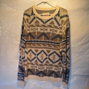 Mossimo Long Sleeve Pullover Sweater Winter Design sz. Lg